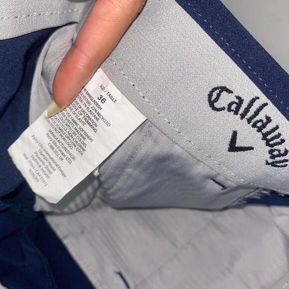 Callaway Navy Shorts 36 Minimal Golfcore Y2K Casual Clean Neutral Streetwear - Picture 3 of 3